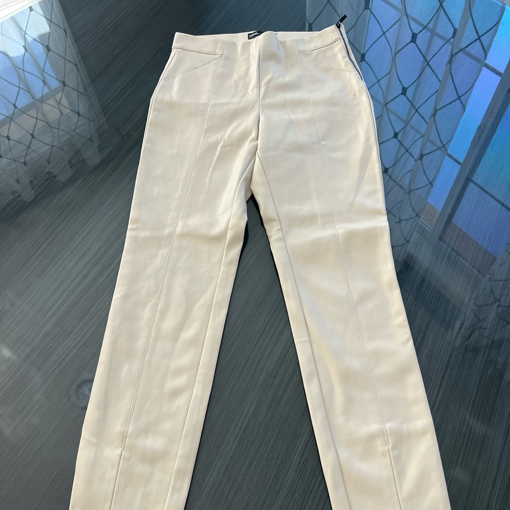 White Leather Pants